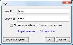 Login Dialog